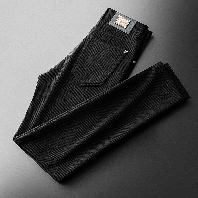 Simon Jacquard Knit Pants - By Qivii