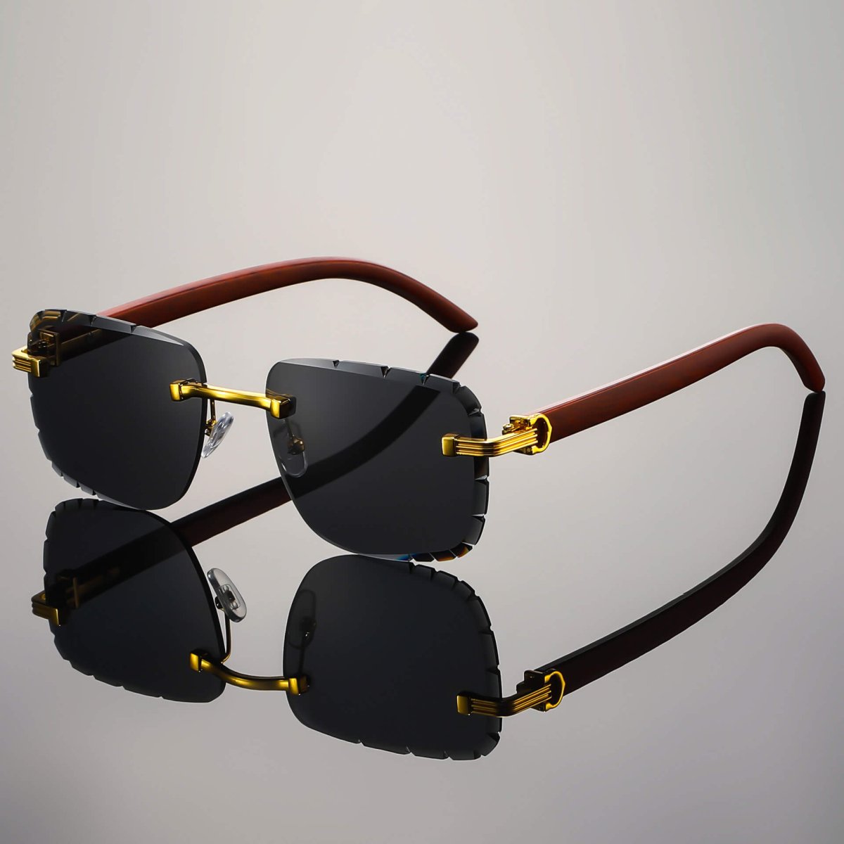Napoli Rimless Retro Shades - By Qivii