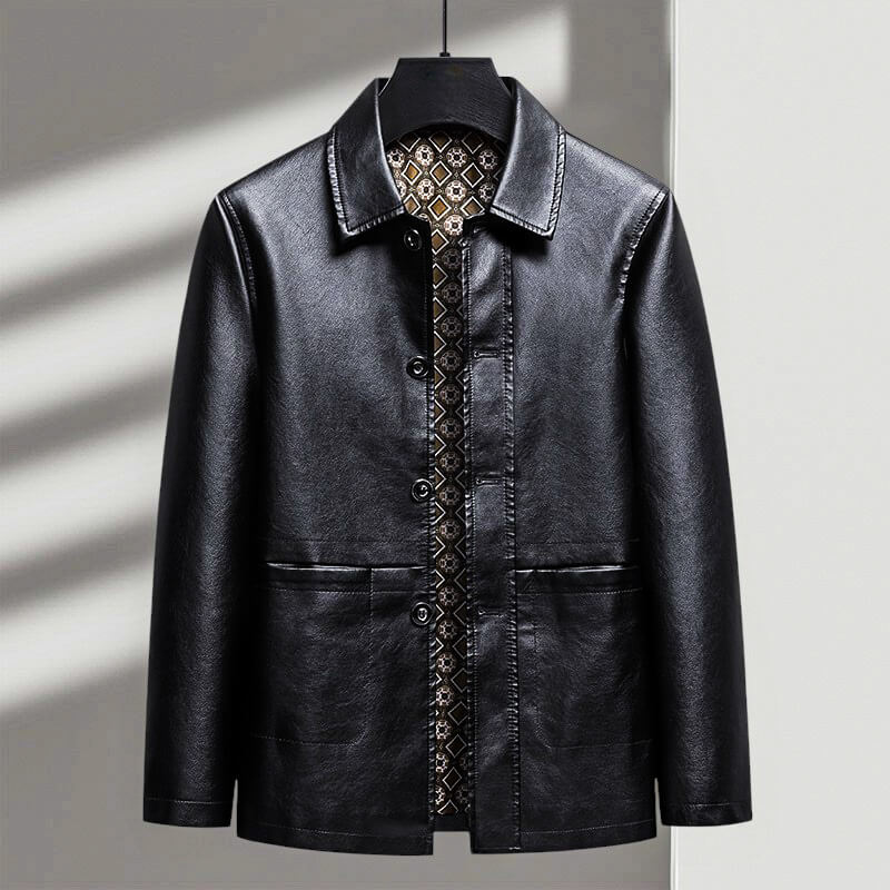 Antonio Verdi Leather Jacket - By Qivii