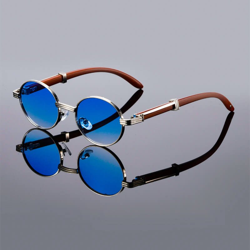 Lorenzo Oval Retro Shades - By Qivii
