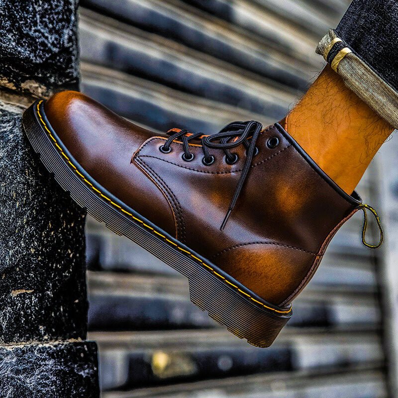 Winston Genuine Leather Boots - By Qivii