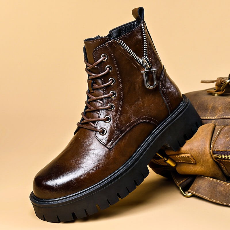 Underwood Prestige Leather Boots - By Qivii