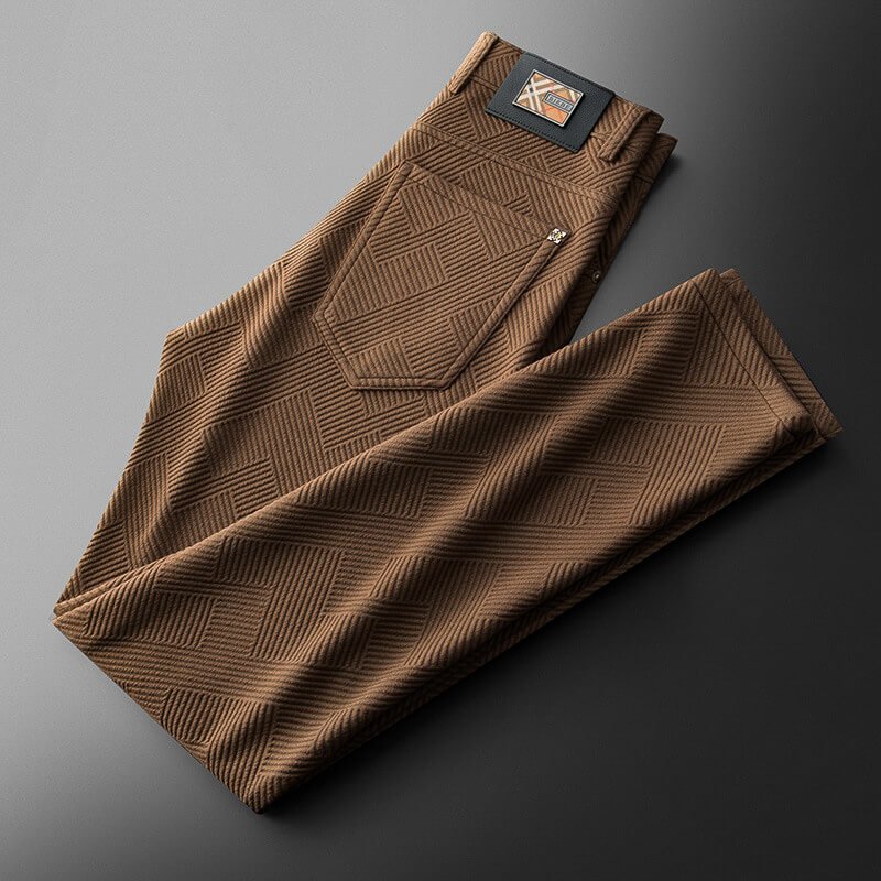Simon Jacquard Knit Pants - By Qivii