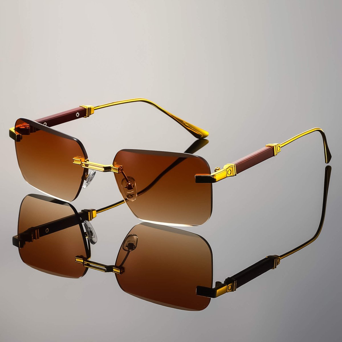 Bruno Valenci Rimless Shades - By Qivii
