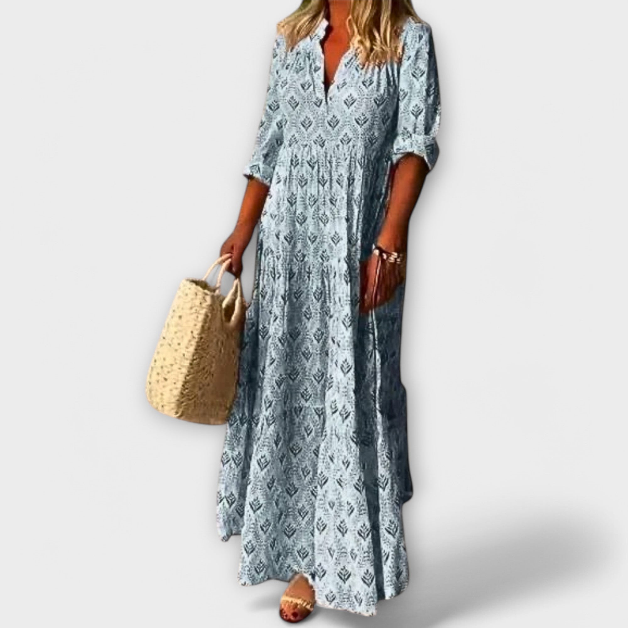 Sera - Elegante en comfortabele maxi jurk voor de lente - By Qivii