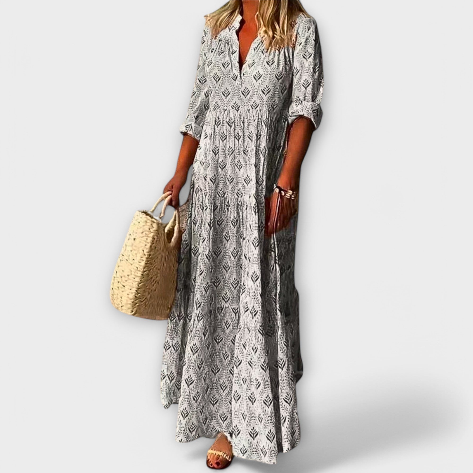 Sera - Elegante en comfortabele maxi jurk voor de lente - By Qivii
