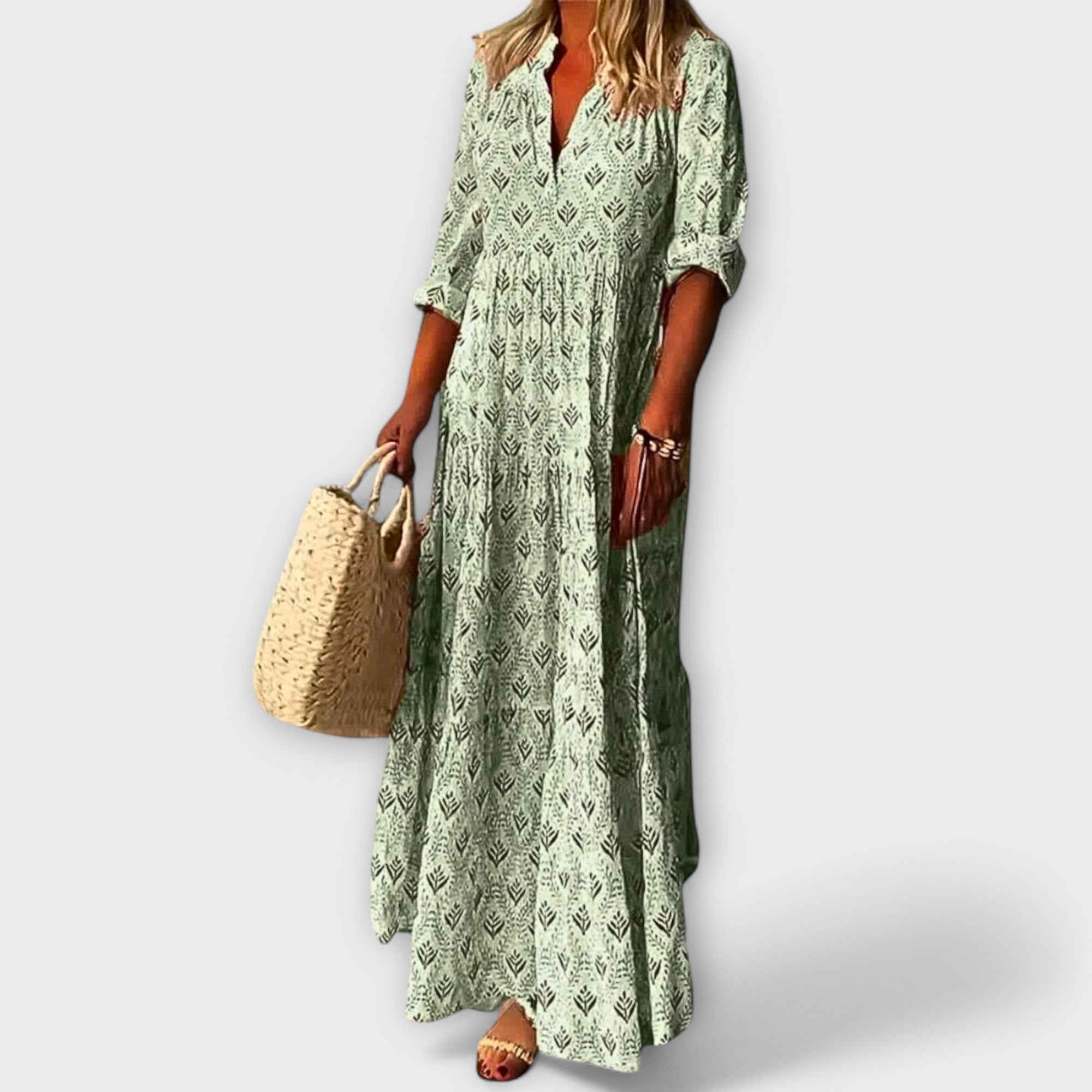 Sera - Elegante en comfortabele maxi jurk voor de lente - By Qivii