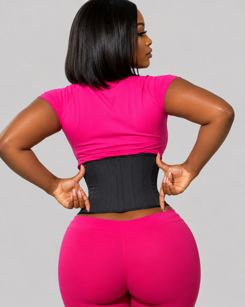 Latex Waist Trainer 25-Steel Boned Binders Corset - By Qivii
