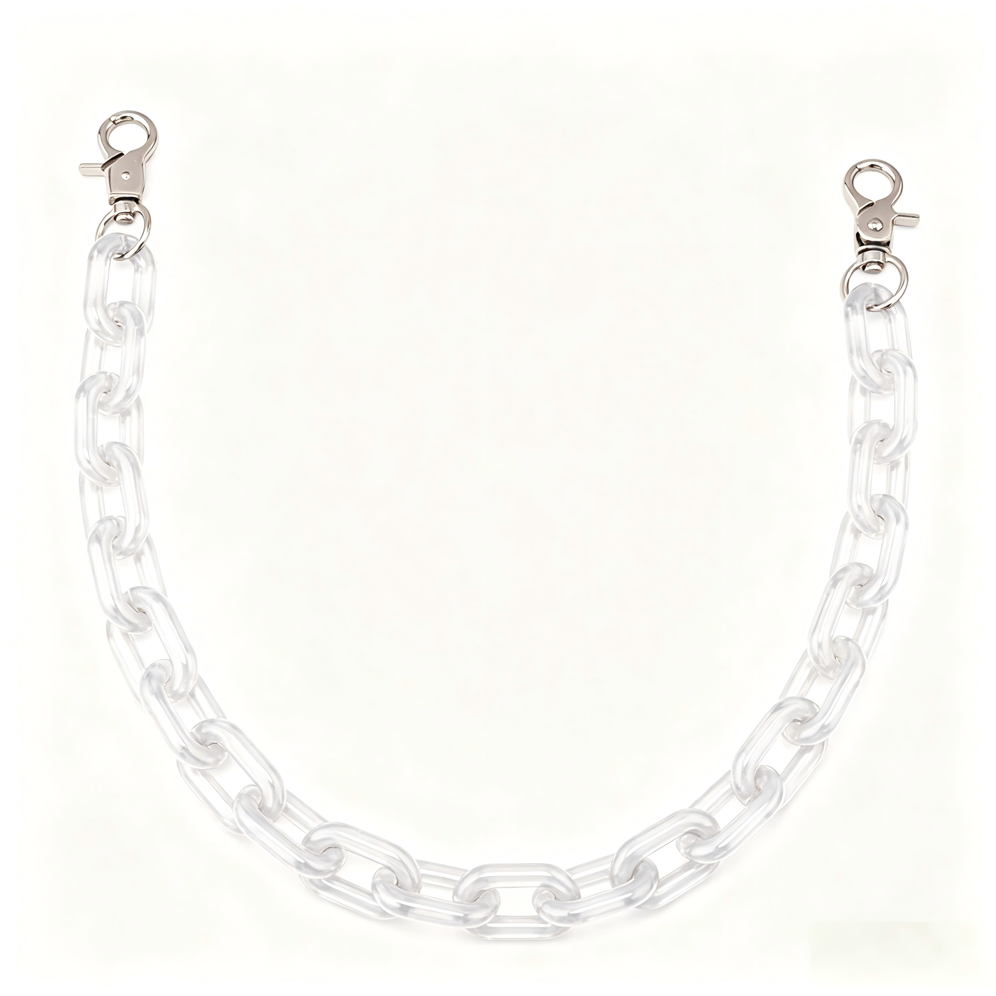 Ounamei Acrylic Chunky Bag Chain Strap – 50cm Lightweight Statement Purse Charm