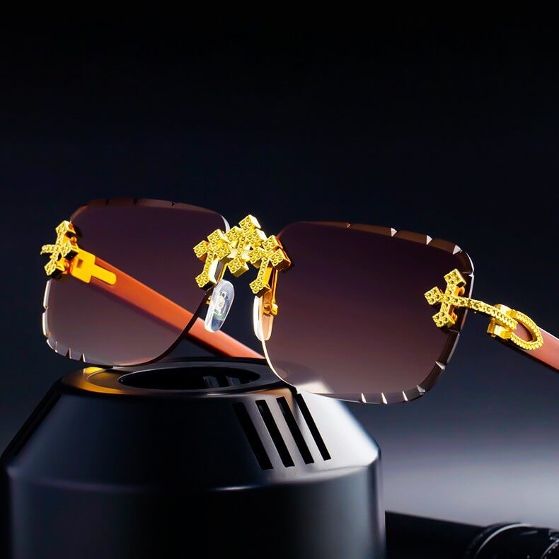 Imperium Rimless Retro Shades - By Qivii