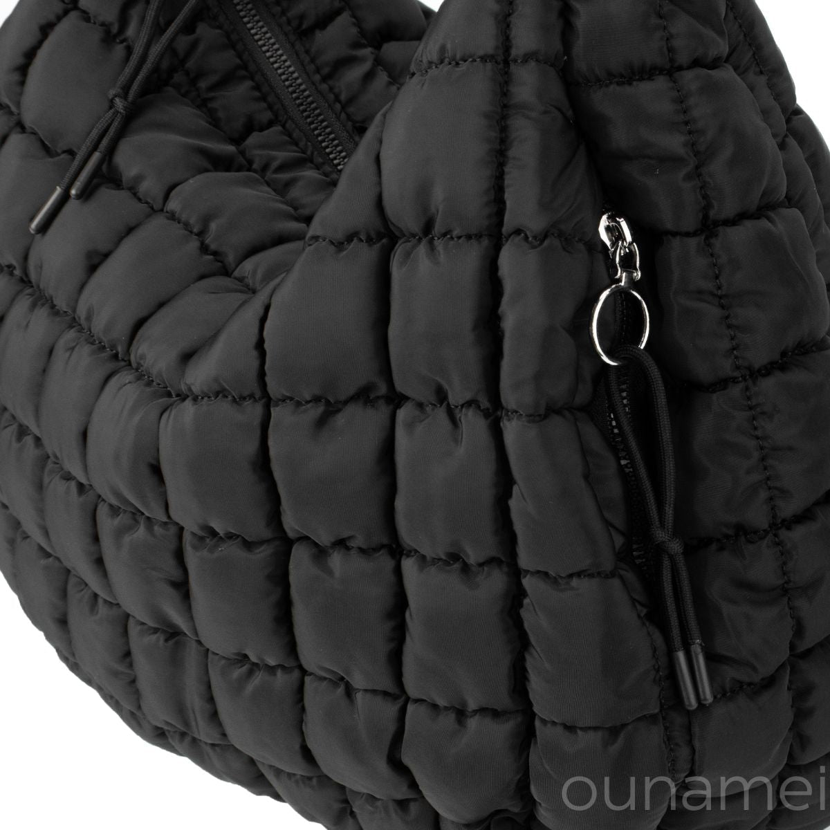 Ounamei Quilted Puffer Hobo Tote Bag for Women | Large Lightweight Carryall Shoulder & Crossbody Bag with Multiple Pockets