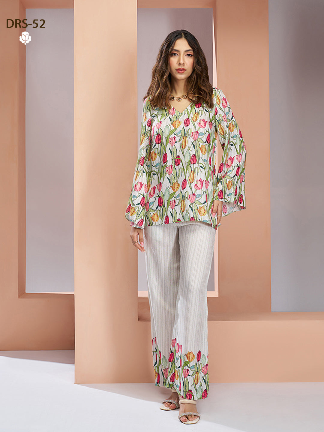 WHITE PURE MUSLIN SILK PRINTED SHIRT PANT - qivii
