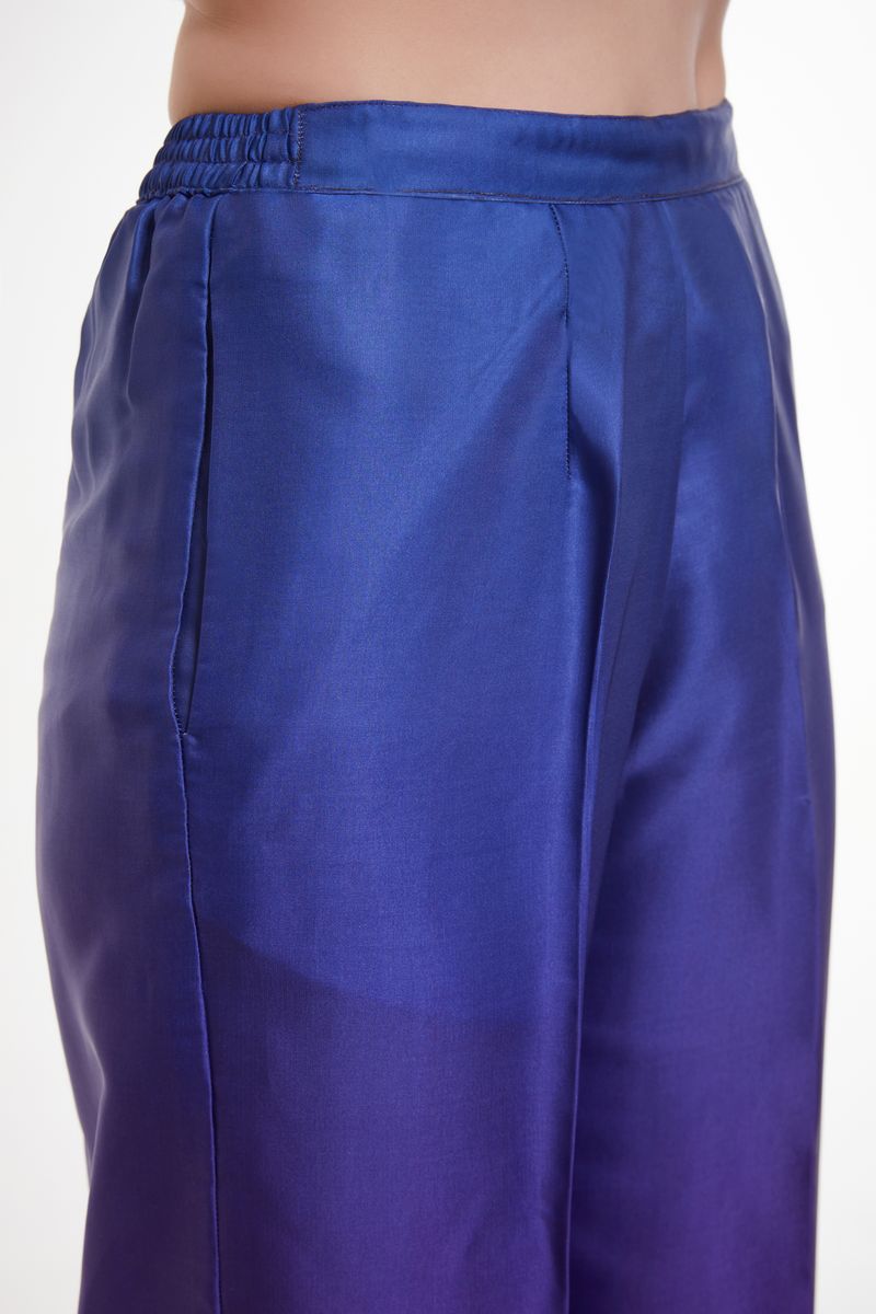 MULTI COLOR PRINTED MODAL SATIN CO-ORD SET - qivii