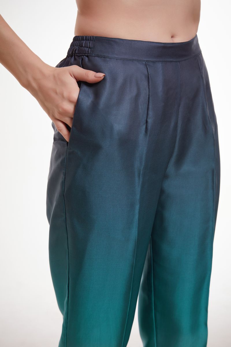 MULTI COLOR PRINTED MODAL SATIN CO-ORD SET - qivii