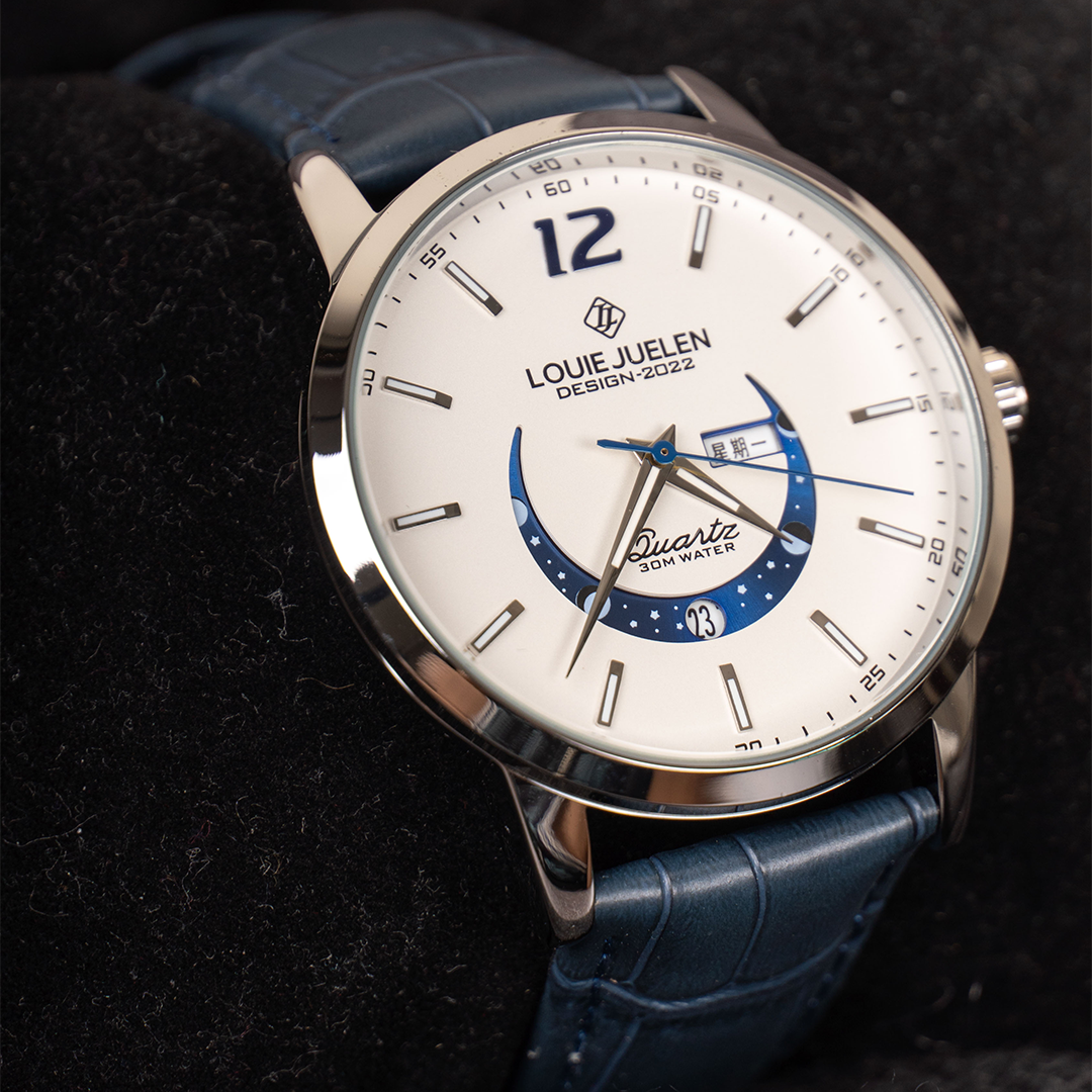 Chique Maanfase Horloge - By Qivii