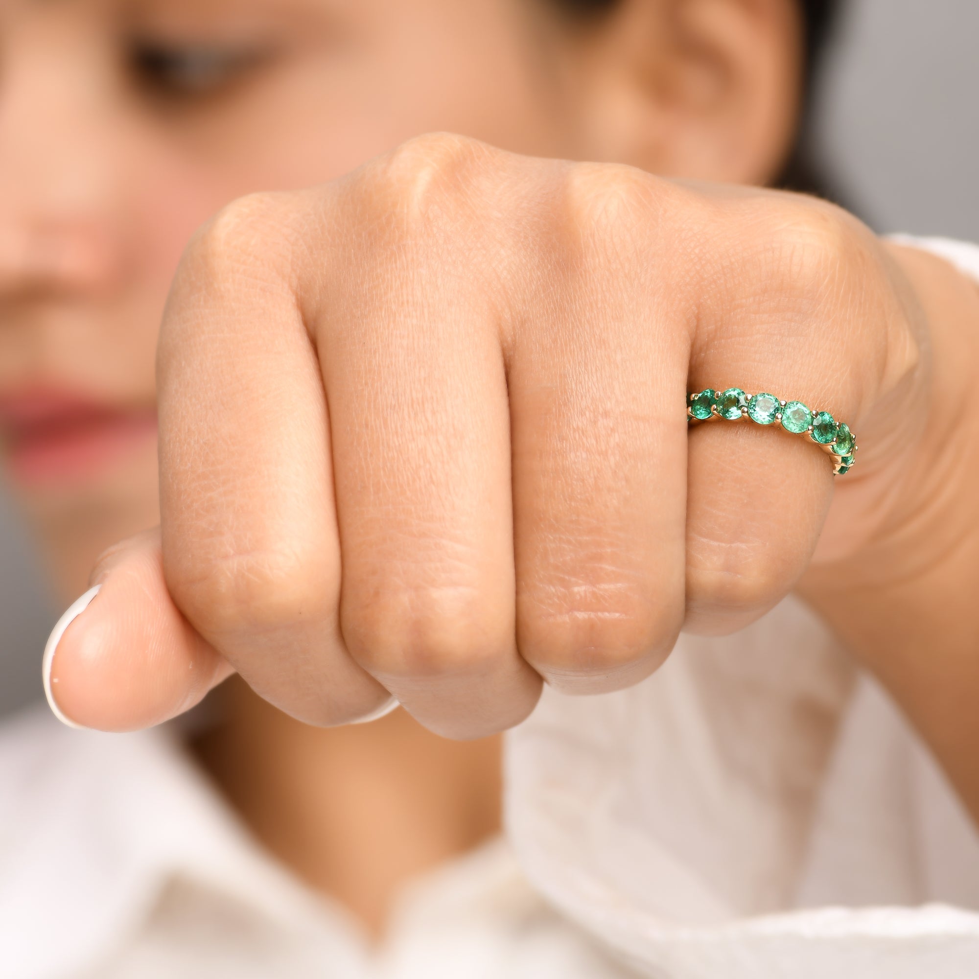 Emerlad 3.50MM Round Ring