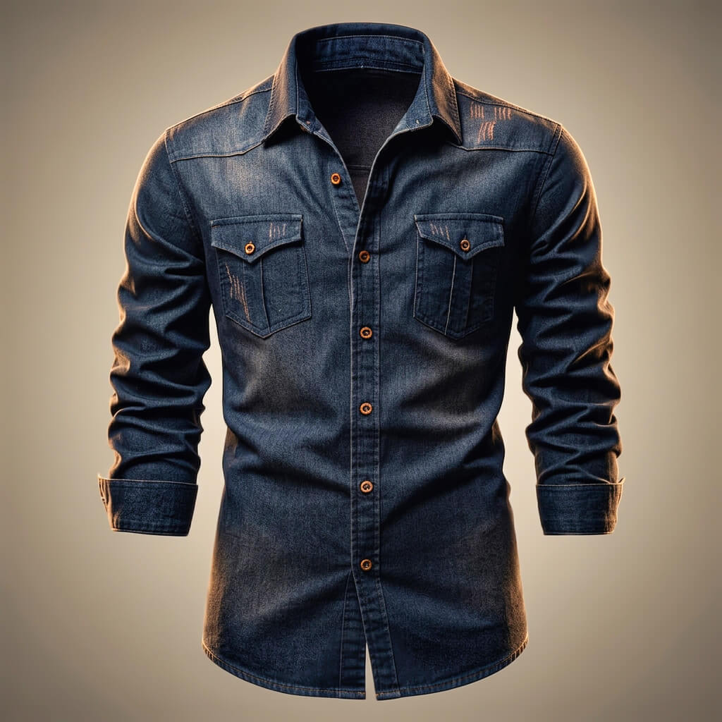 Miami Organic Denim Shirt - By Qivii