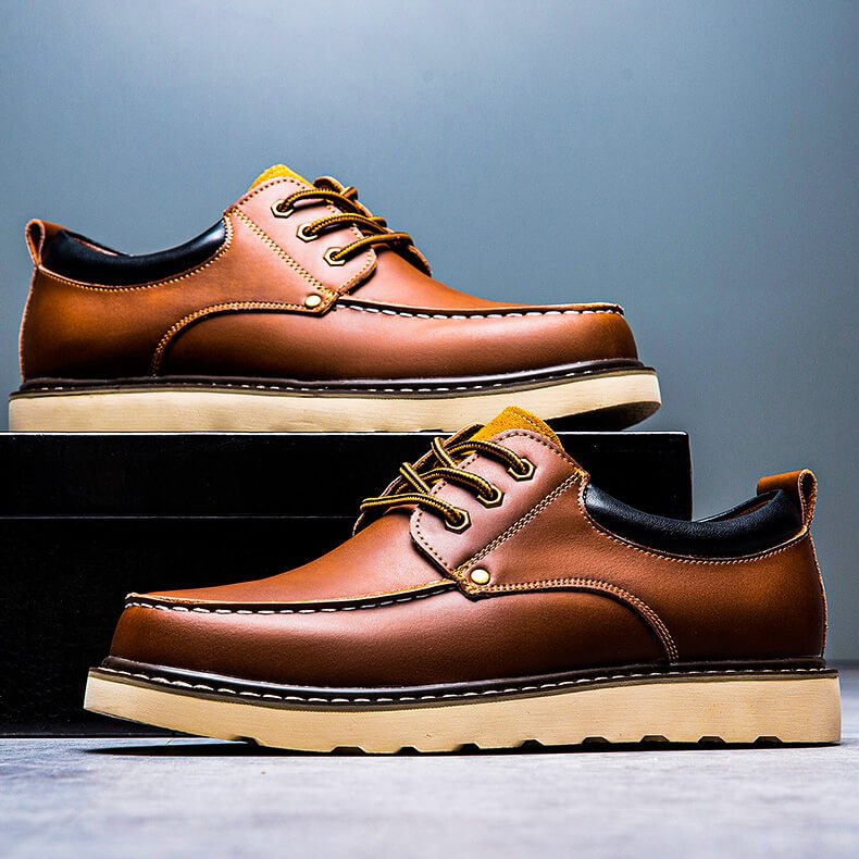 Marcelo Retro Leather Shoes - By Qivii