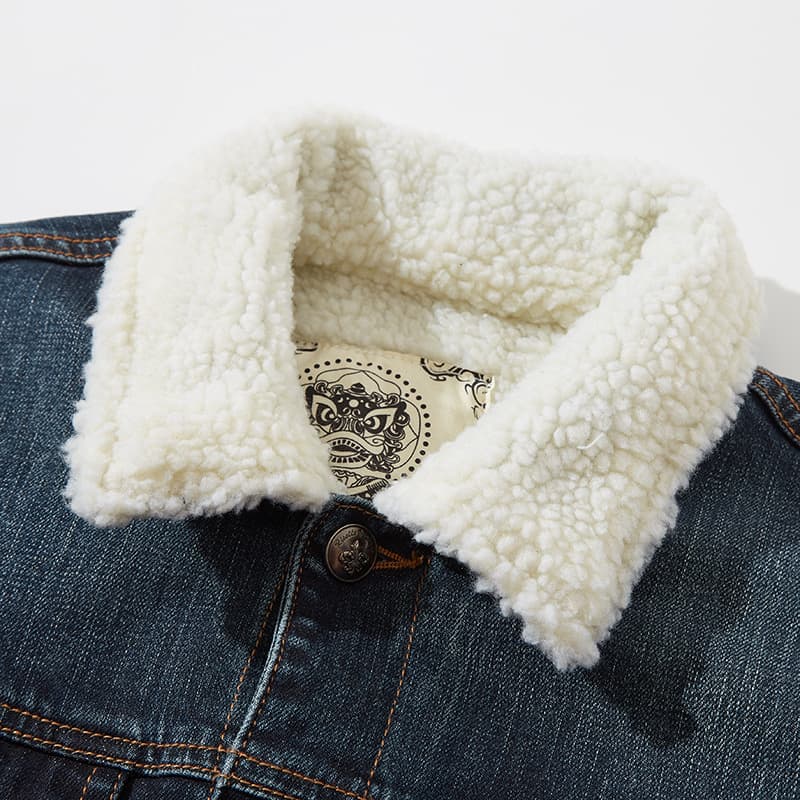 Hackney Sherpa Denim Jacket - By Qivii
