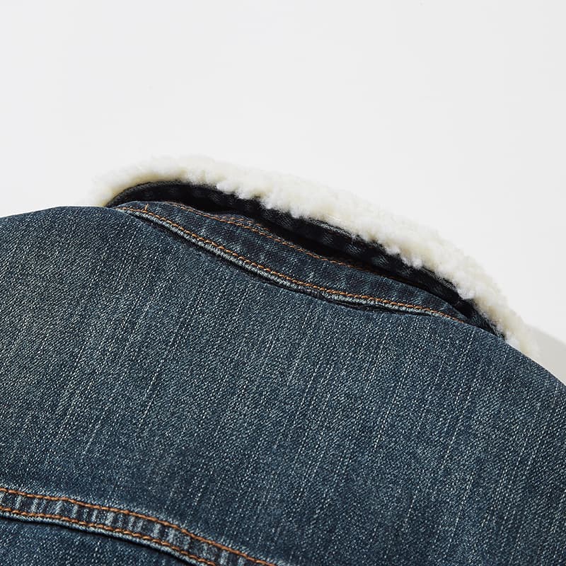 Hackney Sherpa Denim Jacket - By Qivii