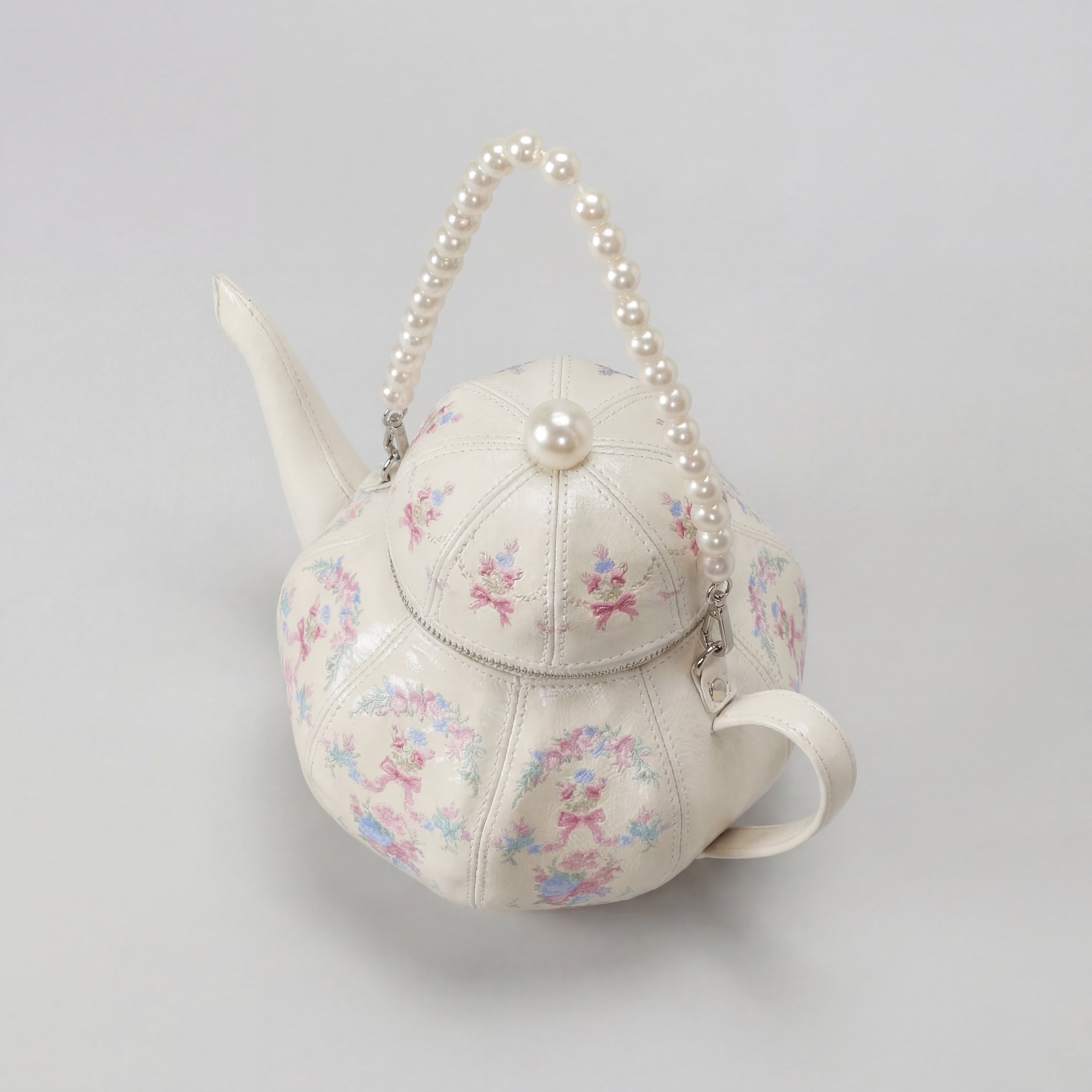 Rosé Teapot Bag in Vegan Leather - By Qivii