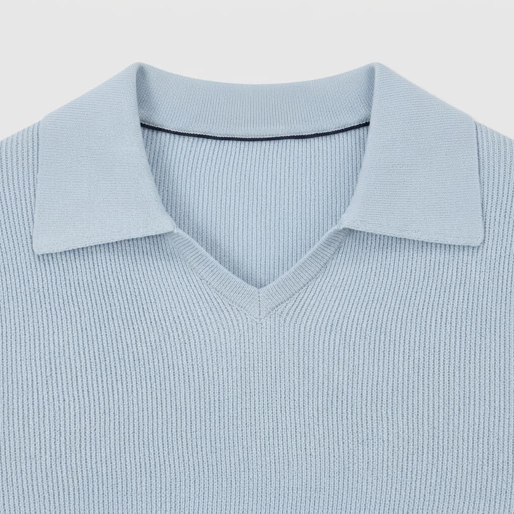 Solaro Open-Collar Knit Polo