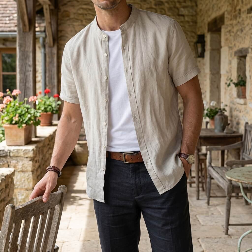 Riviera Linen Short Sleeve