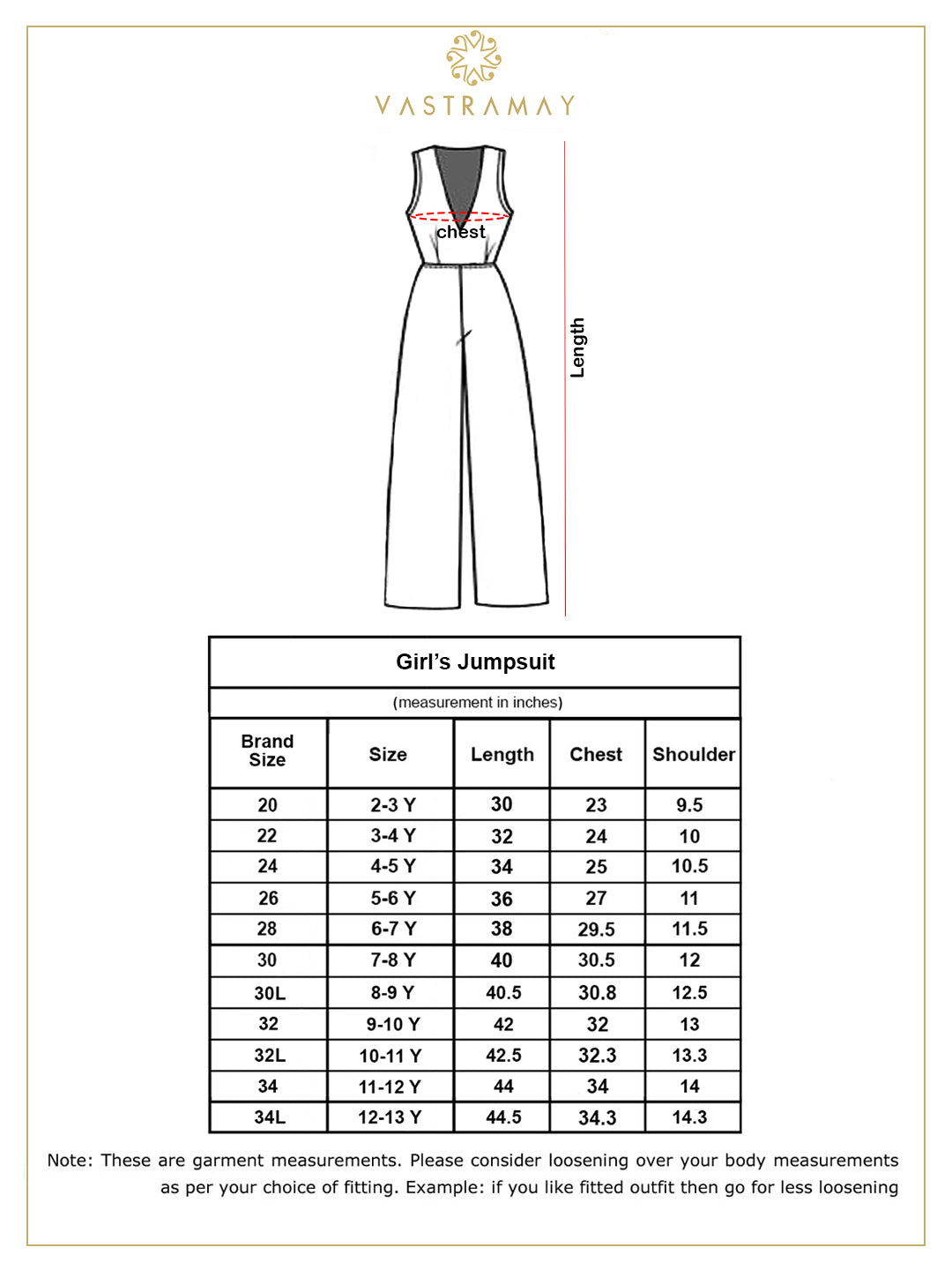 VASTRAMAY Girls' Green Pleated Jump Suit - qivii