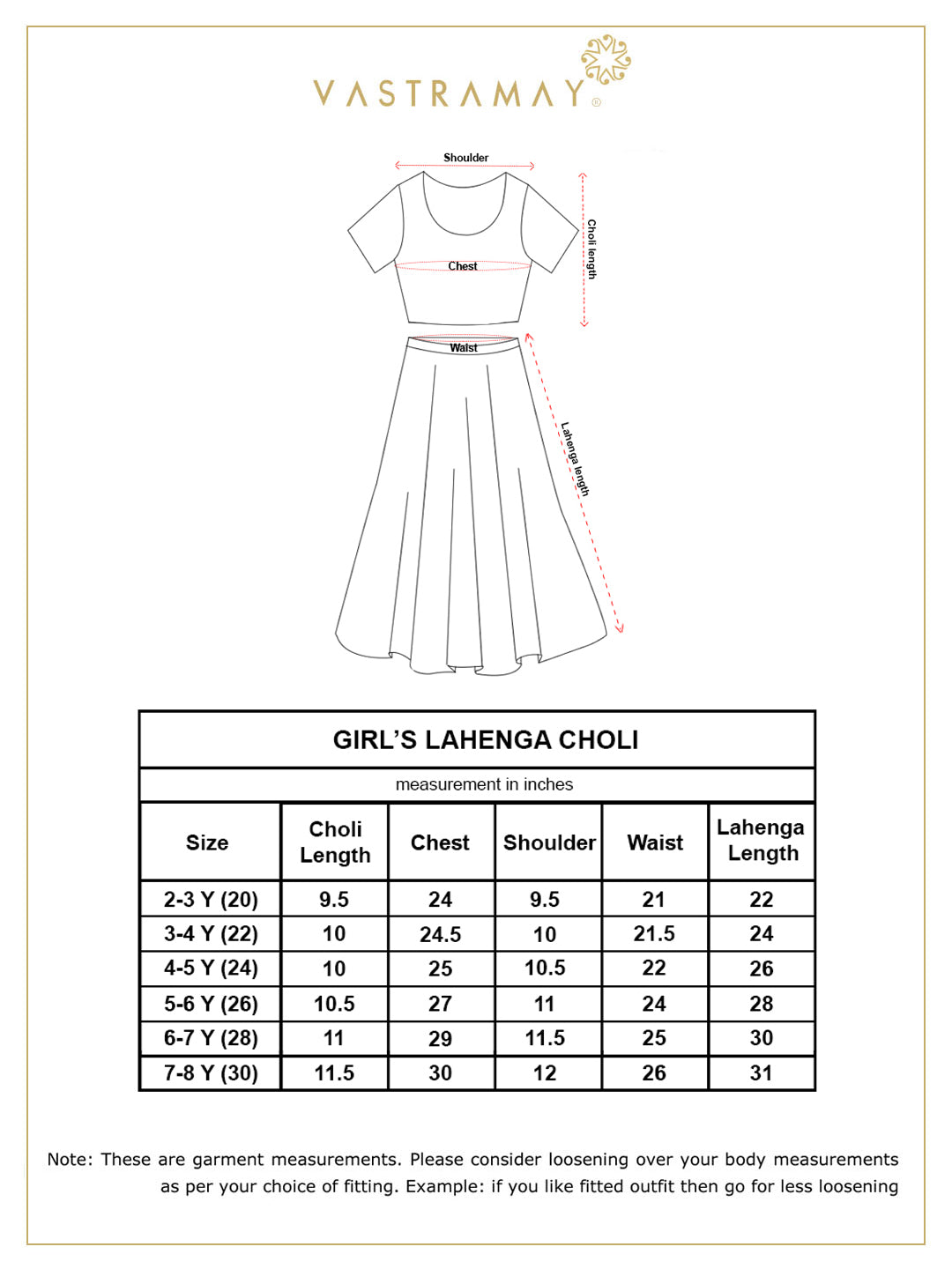 VASTRAMAY Girl's Multicolor Printed Satin Two Piece Set - qivii