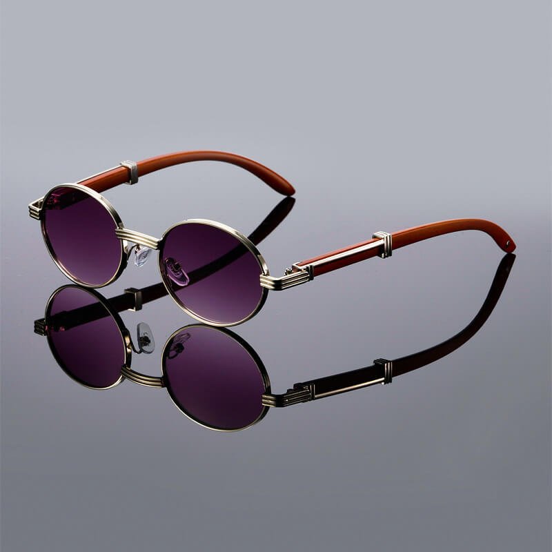 Lorenzo Oval Retro Shades - By Qivii