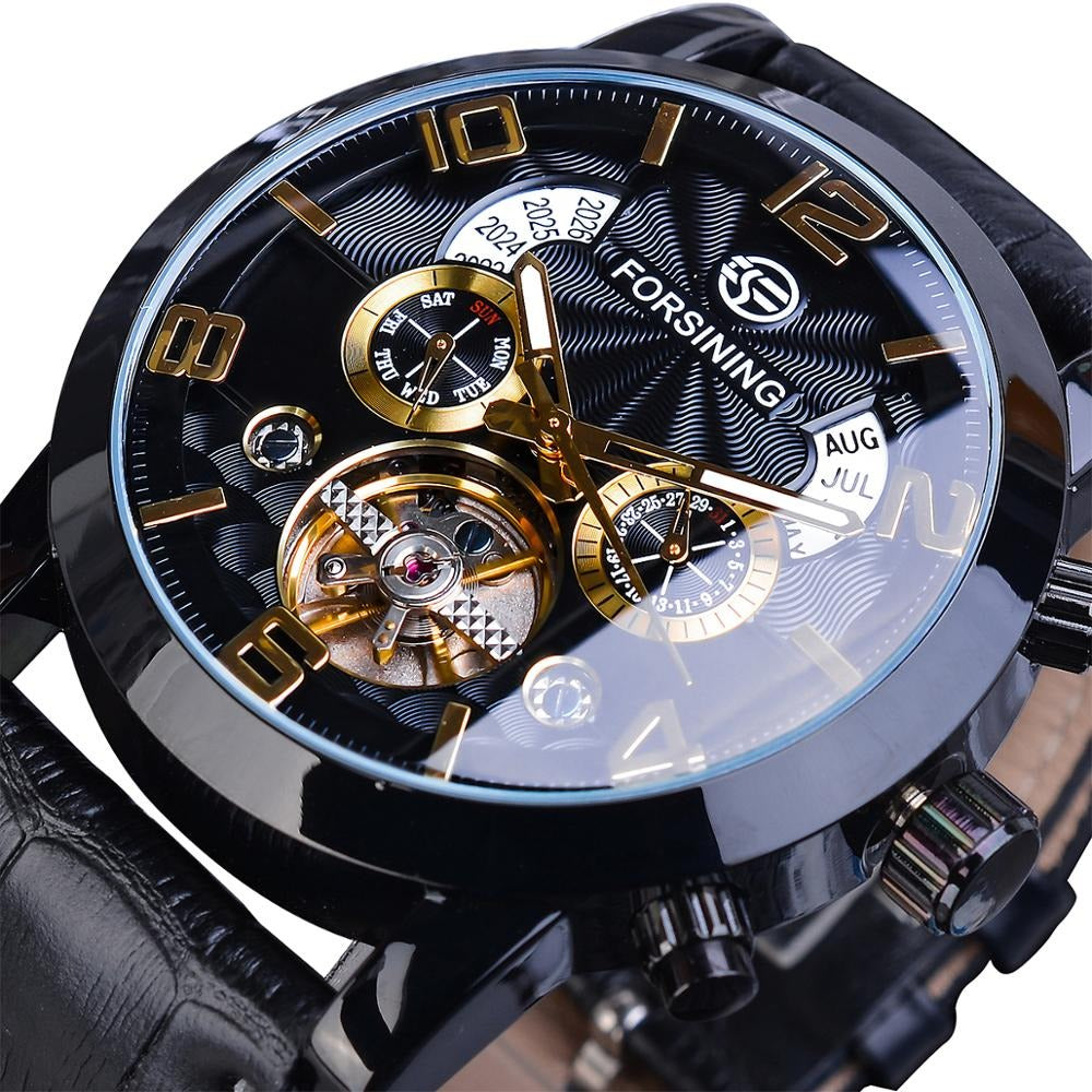 Premium Automatische Mechanische Tourbillon Horloge - By Qivii