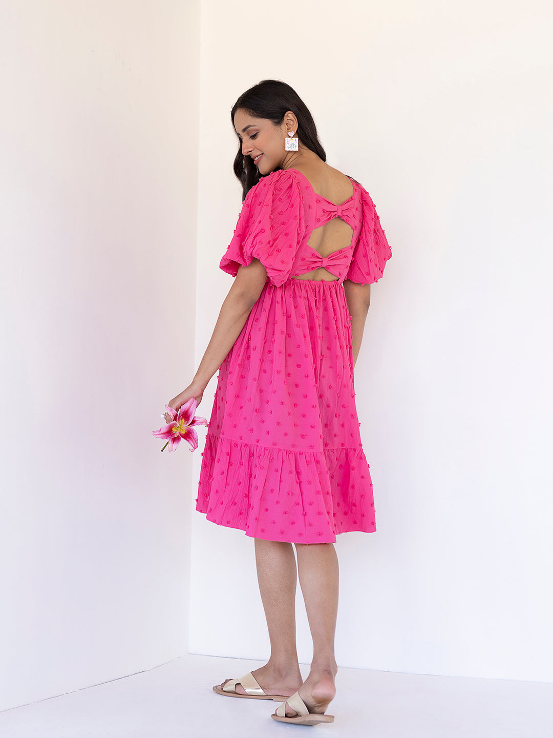 Honeysuckle Bow Dress - By Ragavi - qivii