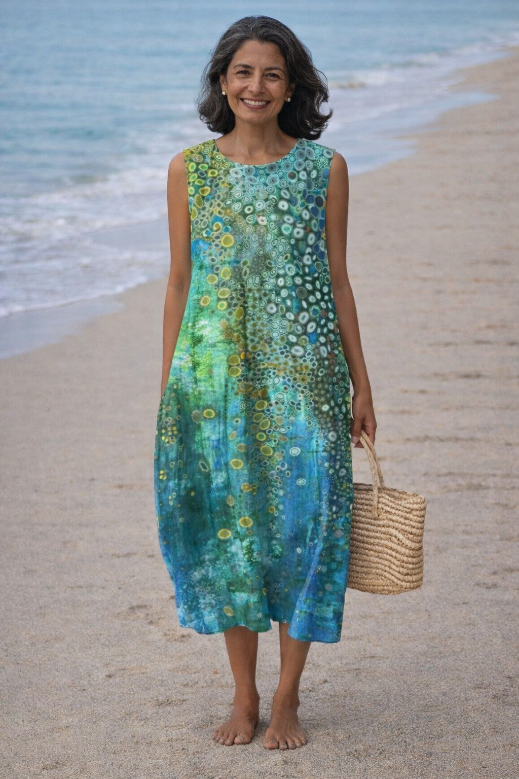 Zara | Midi-jurk met koraalprint - By Qivii