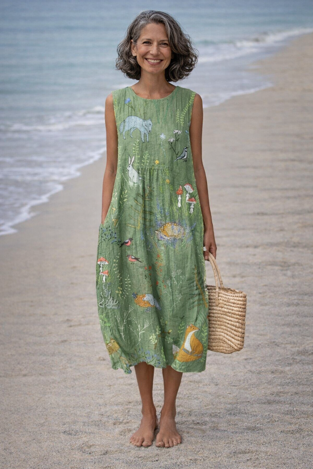 Esperanza | Midi-jurk in bosstijl - By Qivii
