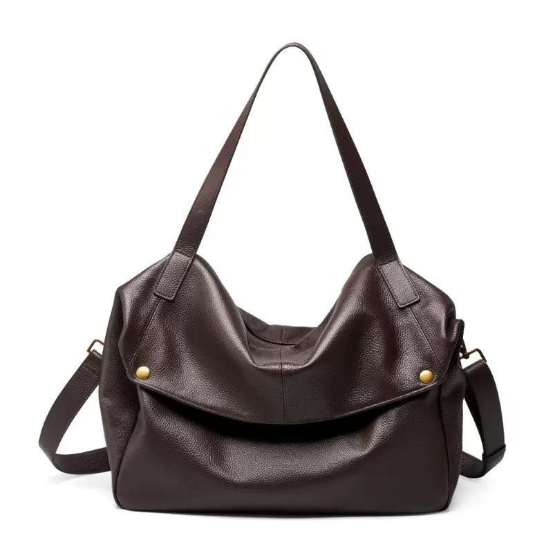 Terra Fold Bag in Pure Leather - By Qivii