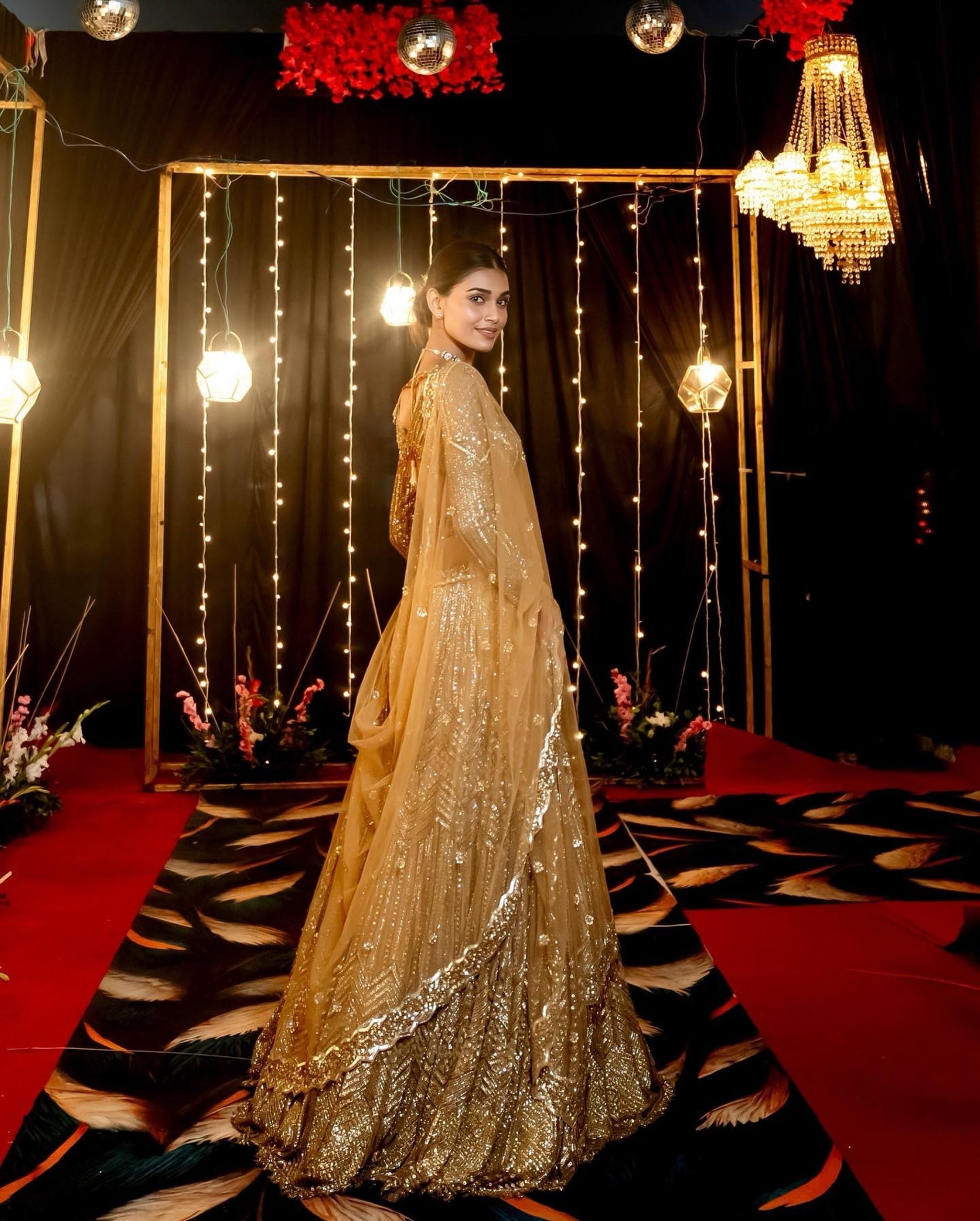 Sabyasachi Designer brown Lehenga Choli Embellished With Beautiful Shimmer Dori Work Wedding Lehenga Choli Party Wear Lehenga Choli | Ready To Wear - qivii