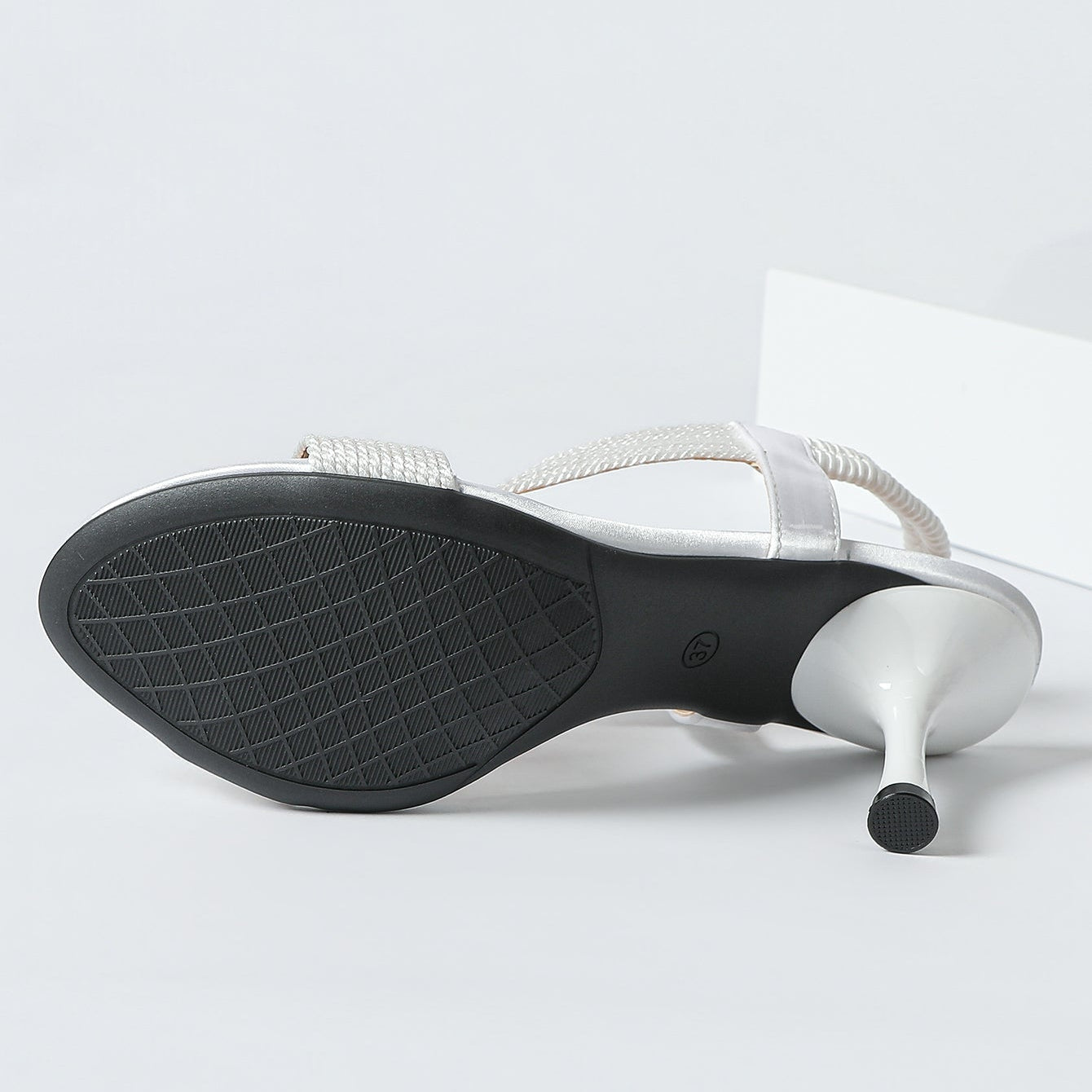 Women's Thea Braid Artisan Stiletto Sandals – Handwoven Open-Toe Roman Heels (US 4–10.5)
