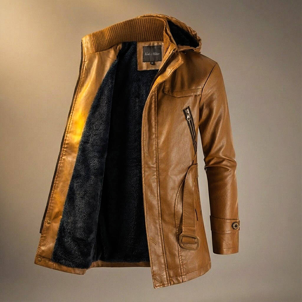 Marvin Legacy Hooded Leather Jacket - By Qivii