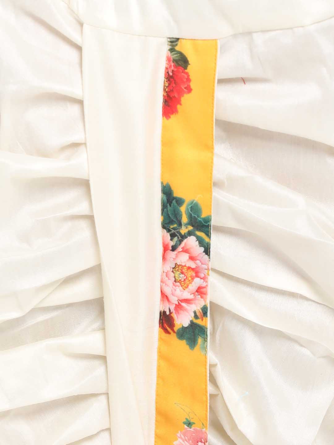 VASTRAMAY Boy's Yellow Krishna Style Kurta and Dhot Set - qivii