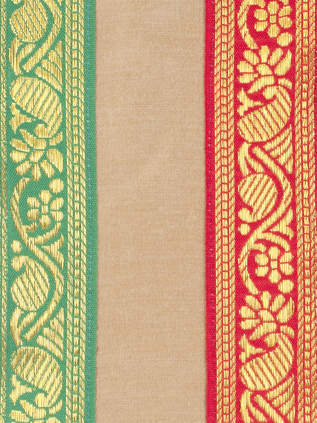 VASTRAMAY Boy's Rose Gold Cotton Blend Kurta Dhoti and Dupatta Set - qivii