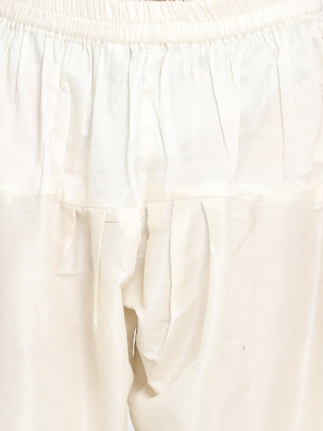 VASTRAMAY Boys Multicolor-Base-Navy Blue Silk Blend Kurta and Patiala Set - qivii