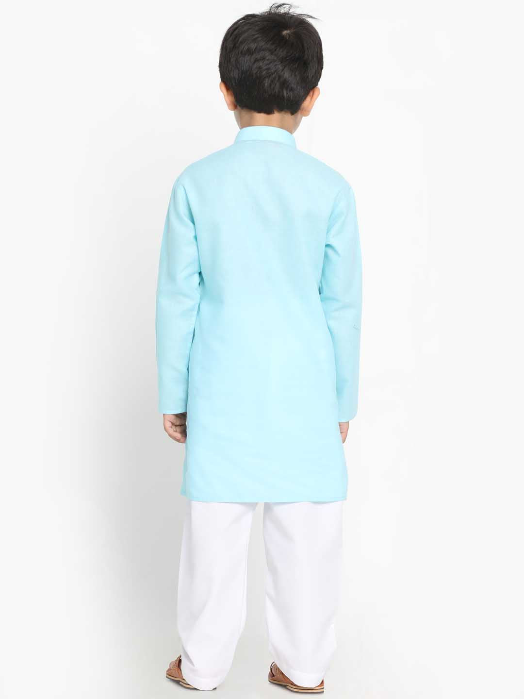 Vastramay Boys Cotton Kurta and Pyjama Set - qivii
