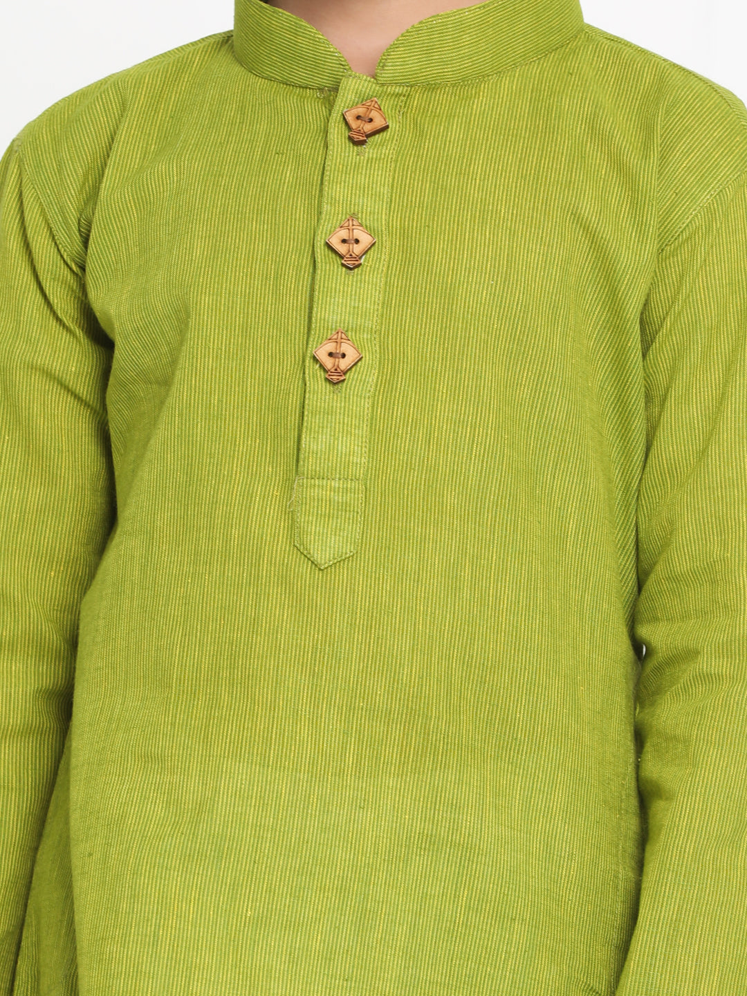 VASTRAMAY Boy's Green Cotton Kurta - qivii