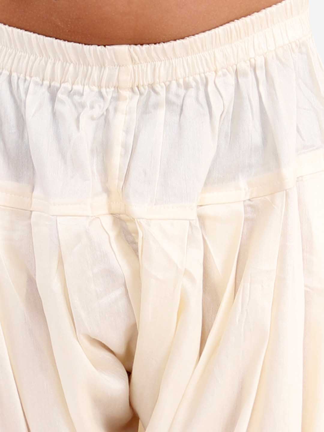 VASTRAMAY Boys Cream Cotton Blend Pathani Suit Set - qivii