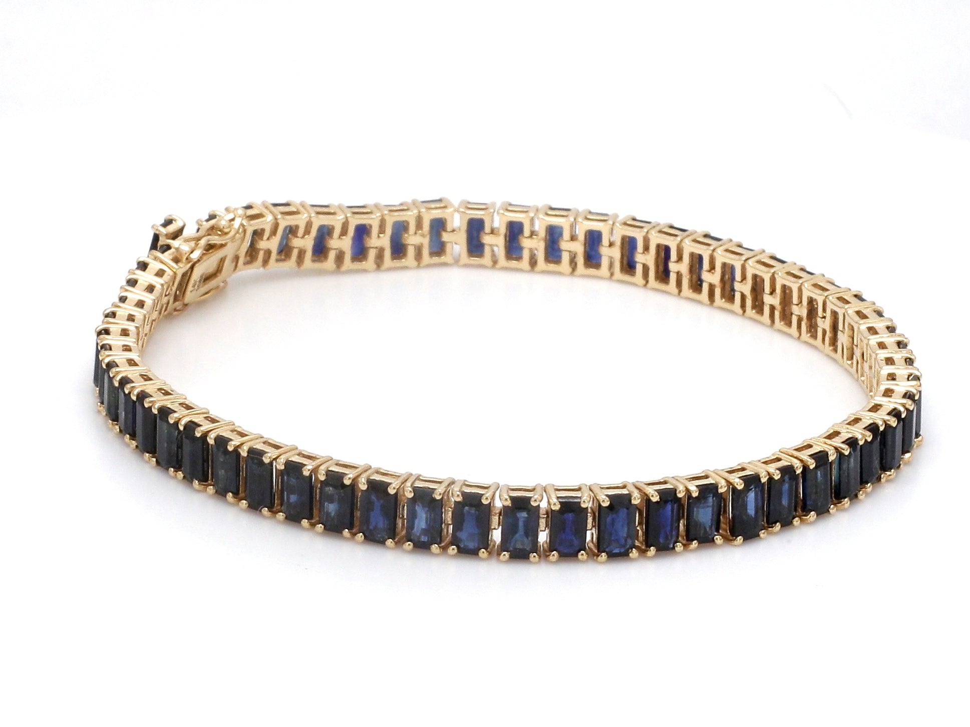 JPBRC-1085/8559 Blue Sapphire Oval Bracelet