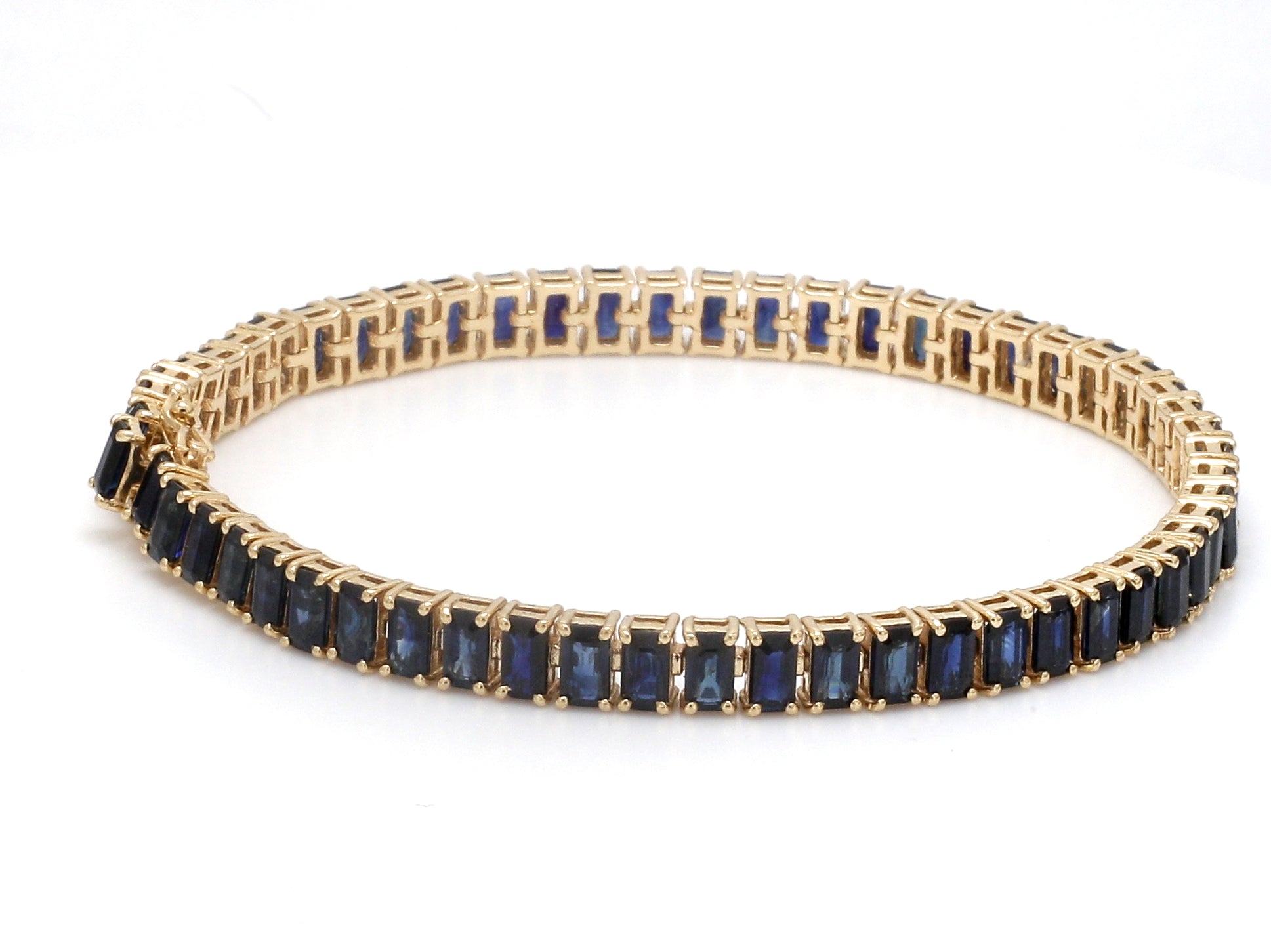 JPBRC-1085/8559 Blue Sapphire Oval Bracelet