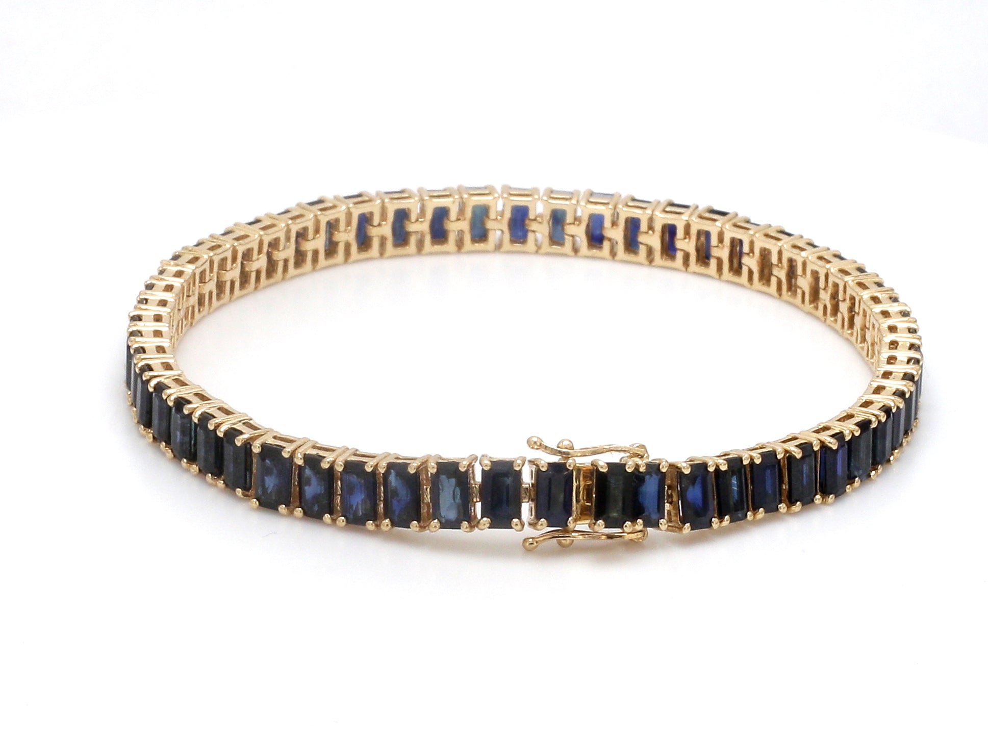 JPBRC-1085/8559 Blue Sapphire Oval Bracelet