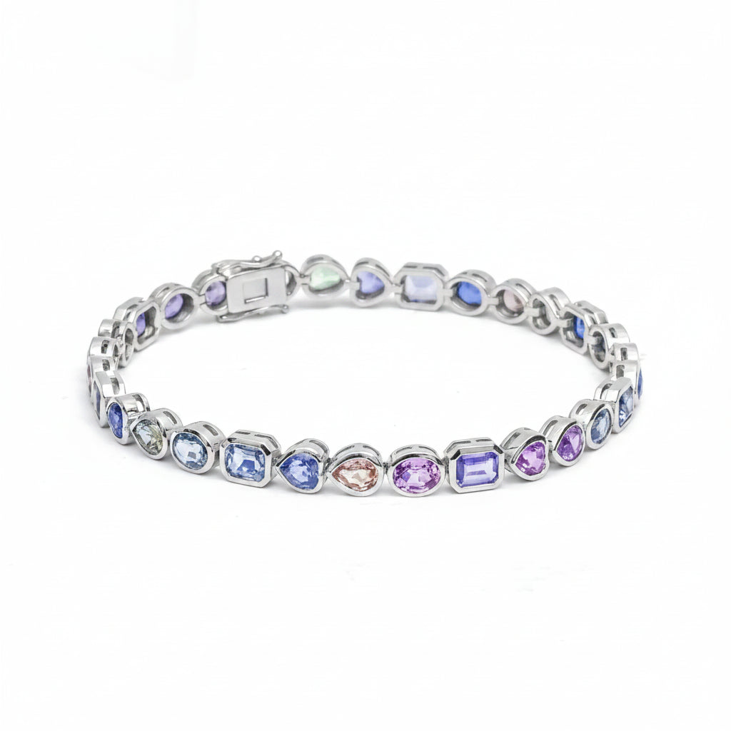 JPBRC-1172/9609 Rainbow Sapphire Bracelet
