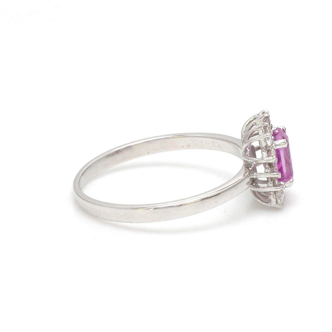JPRG-3102/8112 Pink Sapphire Octagon With Diamond Ring