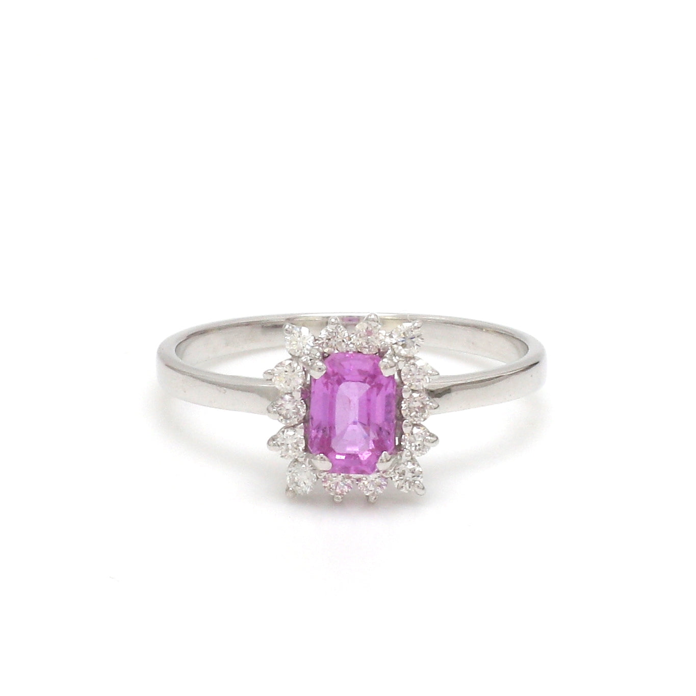 JPRG-3102/8112 Pink Sapphire Octagon With Diamond Ring